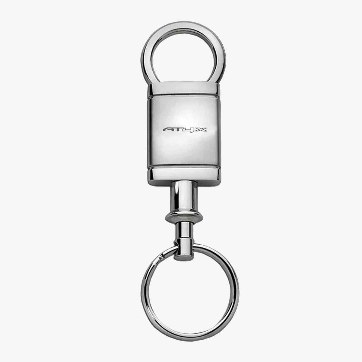Light Gray AT4X Straight Ring Top Keychain